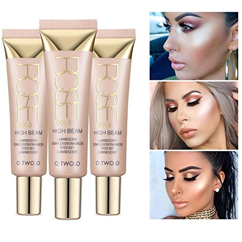 FTXJ 25ml Shimmer Liquid Highlighter Makeup Face Cheeks Nose Highlight Cream (Starburst(Suit for White Color Skin)) - Thumbnail 6