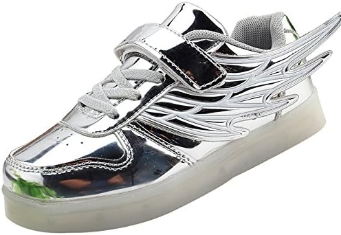 Kids Boy Girl's 11 Color USB Charging LED Shoes Flashing Sneakers(Toddler/little/Big kid) cwmyins29