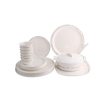 Borosil Melamine Verona Milano Dinner Set, 35-Pieces