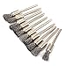RDEXP Stainless Steel Wire End Brush Pen Shape 1/8 Inch Shank Diameter Pack of 10 (8mm end Brush)