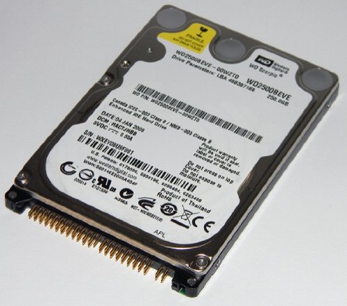 Western Digital Scorpio Blue WD2500BEVE Hard Drive - 250GB - 5400rpm - Internal