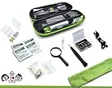 Complete Eyeglass Repair & Cleaning Kit. Premium, convenient 80 piece travel tools for reading glasses & sunglasses.