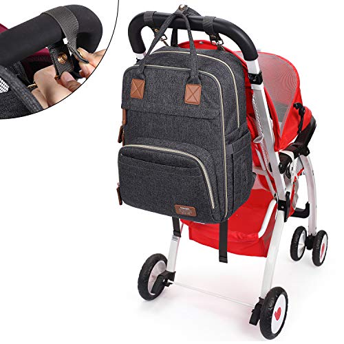 Diaper Bag Backpack,Maternity Nappy Bag with USB Charging Port Stroller