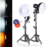 Emart 2 x 15W Table Top Photography Studio LED Lighting Kit with Light Stand Tripod
