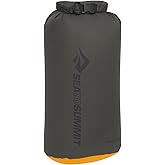 Sea to Summit eVac Dry Bag, Roll-Top Compression Sack, 8 Liter, Beluga Black