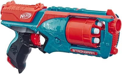 Nerf Elite Strongarm Orange Blaster 6-Dart Revolving Barrel Slam Fire