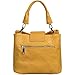 Jack&Chris Designer Handbags Crossbody Bags for Women Leather Satchel Shoulder Purses, WB510 (yellow)