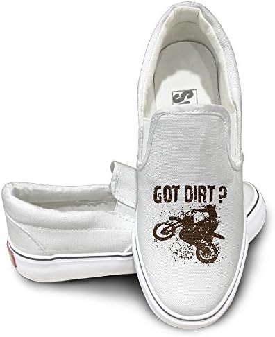 Got Dirt Bike Motorcross Racing Canvas Slip On Sneaker Comfortable Low Top Style Tassel Loafer Unisex All Season Canvas Loafers Shoes For Men And Women White 41