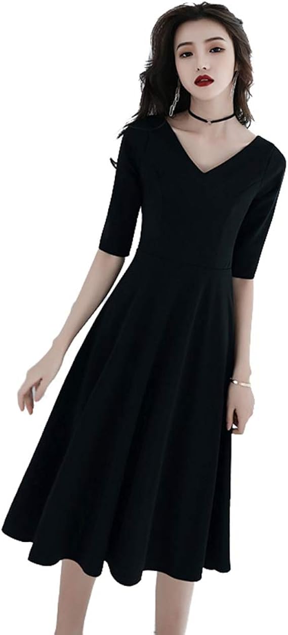 Amazon ワンピース 春 春夏 秋冬 ブラック 発表会 Xl 演奏会 フォーマル ワンピース 大人 上品 シンプル きれいめ オフィス ママ 着やせ 着痩せ 入学式 卒業式 入園式 卒園式 結婚式 30代 40代 50代 レディースキレイ ワンピ ワンピース チュニック