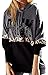 HANA+DORA Womens Long Sleeve Printed Hooded Sweater Black XL