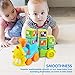 Gizmovine Learning Toys for 2 Year olds , Toddler Boy Train Toys Educational Toys Music Train Set Great Preschool Learning Toys with Letter Block Set Autism Toys for 2, 3, 4, 5, 6 Year Old