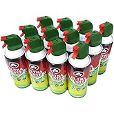 Ultra Duster Industrial Strength Compressed Air Cleaner, 10 oz., 12/Pack | Removes dust and debris from keyboards, electronics, and office equipment. Bulk 12-pack.