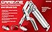 Carbyne Pistol Grip Mini Grease Gun, 3000 PSI, Heavy Duty Professional Quality, Knurled Steel Barrel. 12 inch Heavy Duty Reinforced Flex Hose, 4 inch Rigid Tube & Coupler. 2-Way Loading