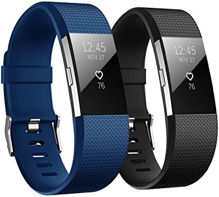 Hanlesi For Fitbit Charge 2 Straps, Classic Adjustable Strap Replacement, Sport Accessory Bands Strap for Fitbit Charge 2 Wrist Straps Small