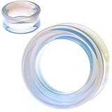 Soscene hollow tunnels opalite organic stone ear