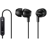 SONY DR-EX12IP In-Ear Stereo Headphones with Mic and Remote (Black)