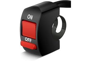 BELINOUS 7/8'' Handlebar On/Off Switch for Motorcycle Dirt Bike ATV LED Headlight Light Bar Driving Running Brake Lights