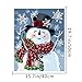 Blovec DIY Paint by Numbers for Adults Acrylic Oil Painting by Numbers Kits Art Crafts for Home Wall Decoration 16x20 Inch (Snowman with Hat)
