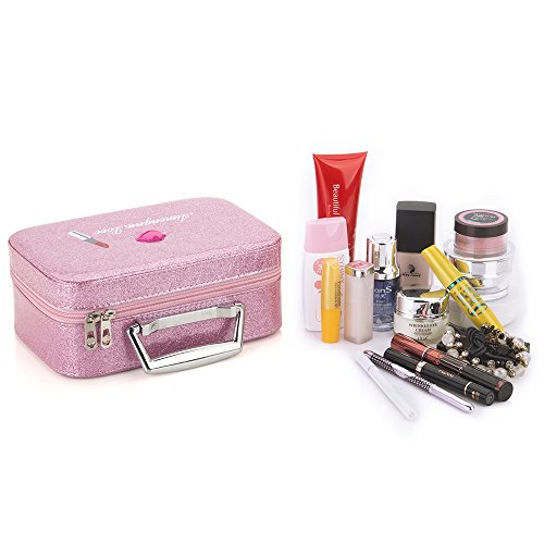 pink makeup train case