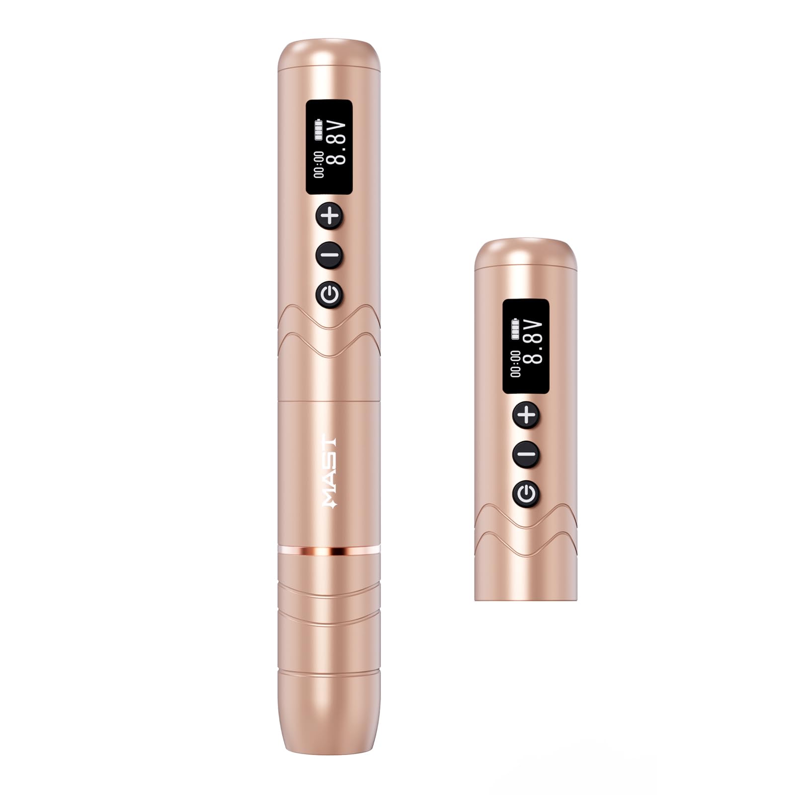 Photo 1 of Mast Nano2 Tattoo Gun Cordless Tattoo Machine, 2 Batteries Power Supply, Super Light 66g, 1100mAh for 4 Hours (Rose Gold)
