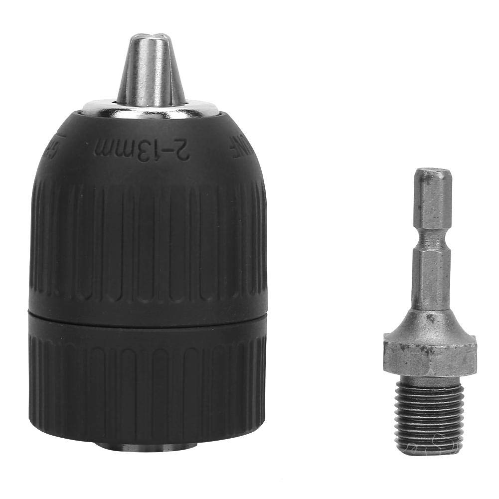 Electric Drill Chuck 1 2 unf Keyless Drill Chuck 2 0 13mm Keyless Drill Chuck Adaptor 1 4 Hex Connecting Rod Amazon Com Industrial Scientific