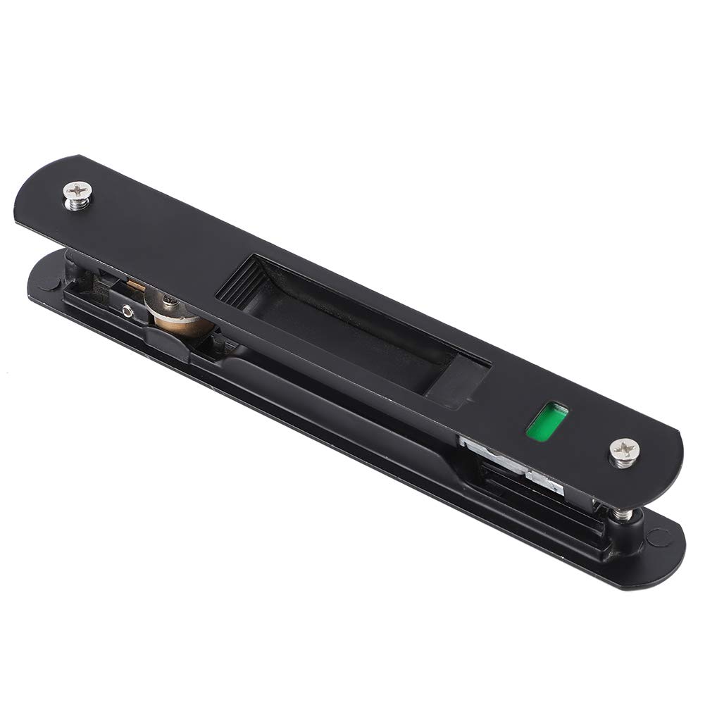 Fdit Stainless Steel Single Sided Lock Catch Sliding Door Window Hook Knob Modern Mobile Door Single Double Sided Lock Catch for Home