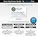 FAA Drone Labels (2 Sets of 3) + FAA UAS Registration ID Card for Hobbyist Pilots - Optional Battery Labels