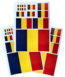 EUIOSFDC Decal in Multiple Sizes Romania Flag