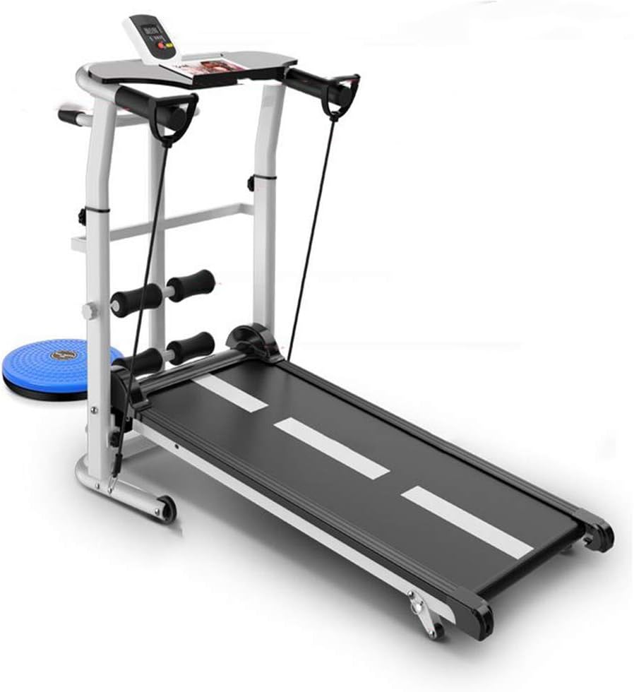 LJW Multi-Function Treadmill Running Machine Running Incline Mechanical Foldable Widening Slip Pedal Household
