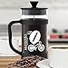 French Press Coffee and Tea Maker - Press Pot - Borosilicate Glass Carafe and Stainless Steel Plunger