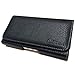 AISCELL Leather Case for Galaxy A10e, A6, S9, S8, S10, S10e,Large Black Faux Leather Pouch Belt Clip Loops Hip Holster Fits Phone with Thick Hybrid Armor Protective Rugged Cover Case on 002