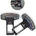 M-Egal 2pcs Universal Vehicle Mounted Carbon Fiber Car Safety Seat Belt Buckle Clip Car-Styling 34mm x 20mm