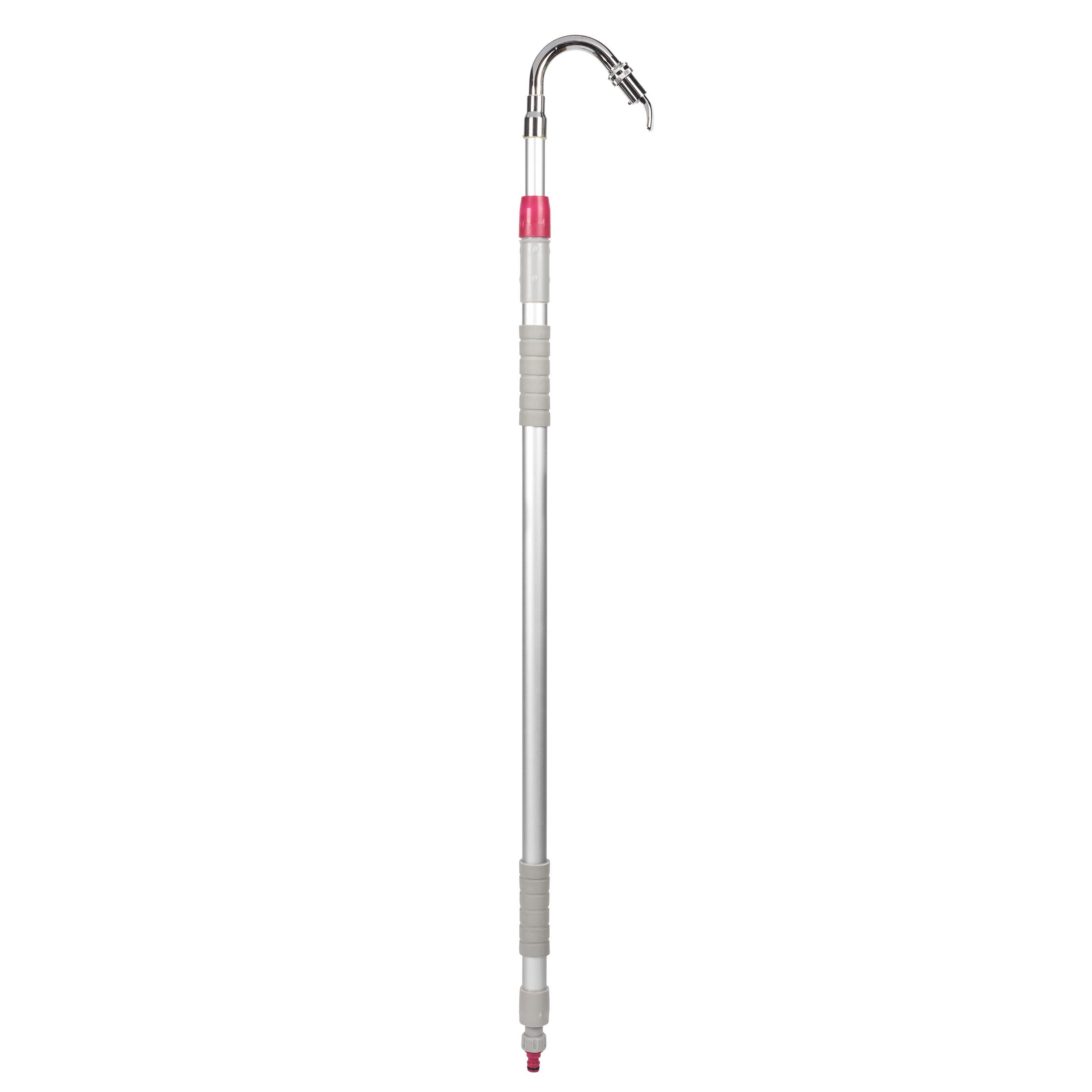 Kleeneze KL082374EU7 Flusher Cleaner with Angled Nozzle, Ideal for Cleaning Debris and Dirt from Gutters and Roofs, Extendable up to 213 cm, Pink