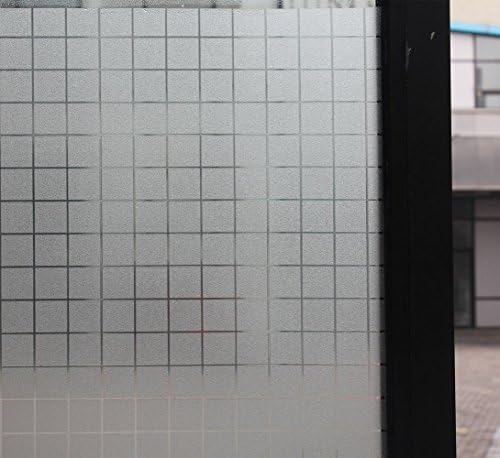 NEO Home Non-Adhesive No Glue Static Privacy Window Film Decorative Glass Mosaic Film.1.5Ft x 13Ft (45cm x 400cm)