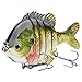 BASSDASH SwimPanfish Multi Jointed Panfish Bluegill Swimbaits Hard Topwater Bass Lures Fishing Lure Crank Saltwater 3.5in/0.85oz