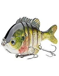 Bassdash SwimPanfish   Señuelo de pesca para pesca de peces de mar y de mar de aleta (3,5", 0,85 oz)