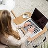 Foldable-Laptop-Bed-Table-Lap-Desk-Stand-Serving-Tray-Dining-Table-with-Slot-Notebook-Stand-Holder-Bed-Tray-Laptop-Desk-for-Eating-Breakfast-Working-Watching-Movie-on-BedCouchSofaFloor Foldable Laptop Bed Table Lap Desk Stand, Serving Tray Dining Table with Slot, Notebook Stand Holder, Bed Tray Laptop…