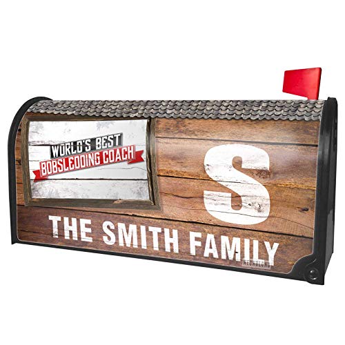 NEONBLOND Custom Mailbox Cover Worlds Best Bobsledding Coach - Thumbnail 2