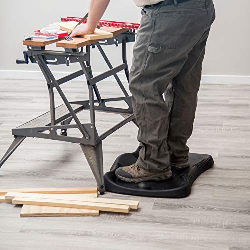TechOrbits Standing Desk Mat - Ergonomic Anti Fatigue Standing Desk Mats - Beveled Floor Mat Sit Stand Workstation Office Floor Mats