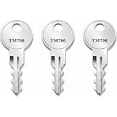 3-Pack TM708 Replacement Toolbox Keys TM700-TM729, Compatible with Better Built, Kobalt, TriMark, Duralast Tool Boxes and RV Doors