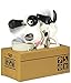 OliaDesign My Dog Piggy Bank - Robotic Coin Munching Toy Money Box White and Black