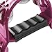 Flexzion Half Moon Musical Tambourine Double Row Metal Jingles Hand Held Percussion Drum Multicolor for Gift KTV Party Kids Toy with Ergonomic Handle Grip (pink)