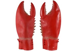 Large Latex Lobster Crab Claws Hand Gloves Cosplay Costume Accessory