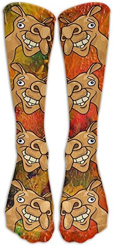Panda WZY Funny Camel Head Casual Sock Knee High Long Socks Athletic Sports Crew Socks Unisex