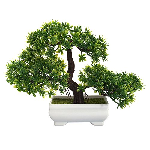 Cibeat Mini Creative Bonsai Tree Artificial Plant Decoration Not Faded No Watering Potted for Office Home - Thumbnail 7