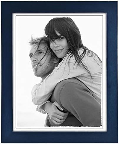 Malden International 8x10 Picture Frame Linear - Blue Wood , Set of 2