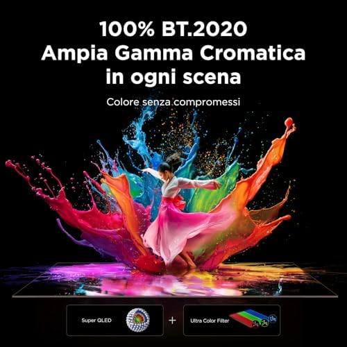 65C8L – Smart TV SQD‑Mini LED 4K HDR10+ da 65", 5.000nit