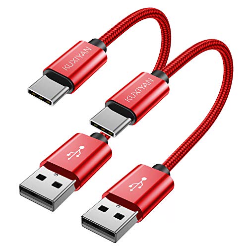 Short USB C 2-Pack) USB Type C Charger Nylon Braided - Main Image