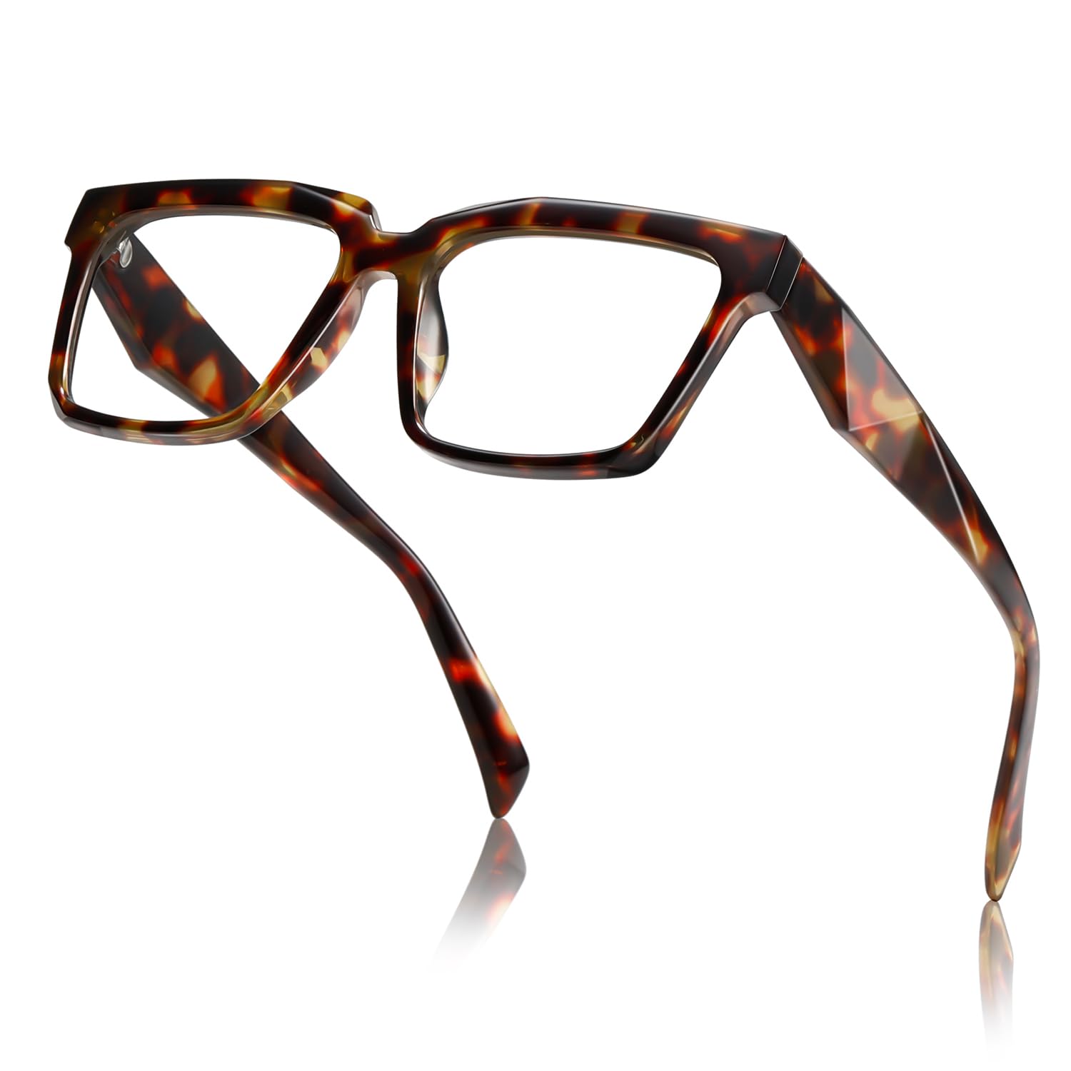 Photo 1 of TIANYESY Blue light glasses for Women Men - Ideal for Work/Gaming/TV - Anti Eyestrain UV Protection,Blocking screen glare (Tortoiseshell)