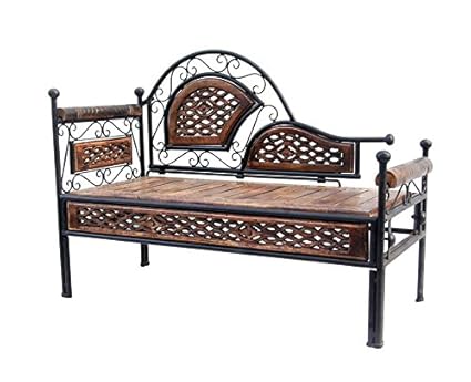 Acme Furniture Production Wrought Iron Wooden Deewan Sofa Amazon
